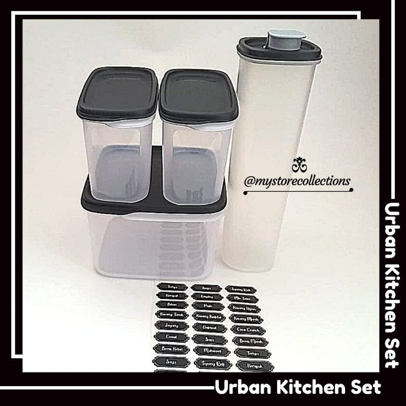 Urban Kitchen Set Free Stiker ( Wadah Bumbu ) Tupwr