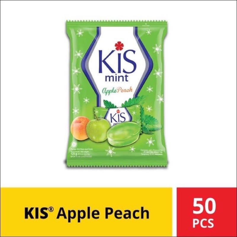 

permen kiss apple peach