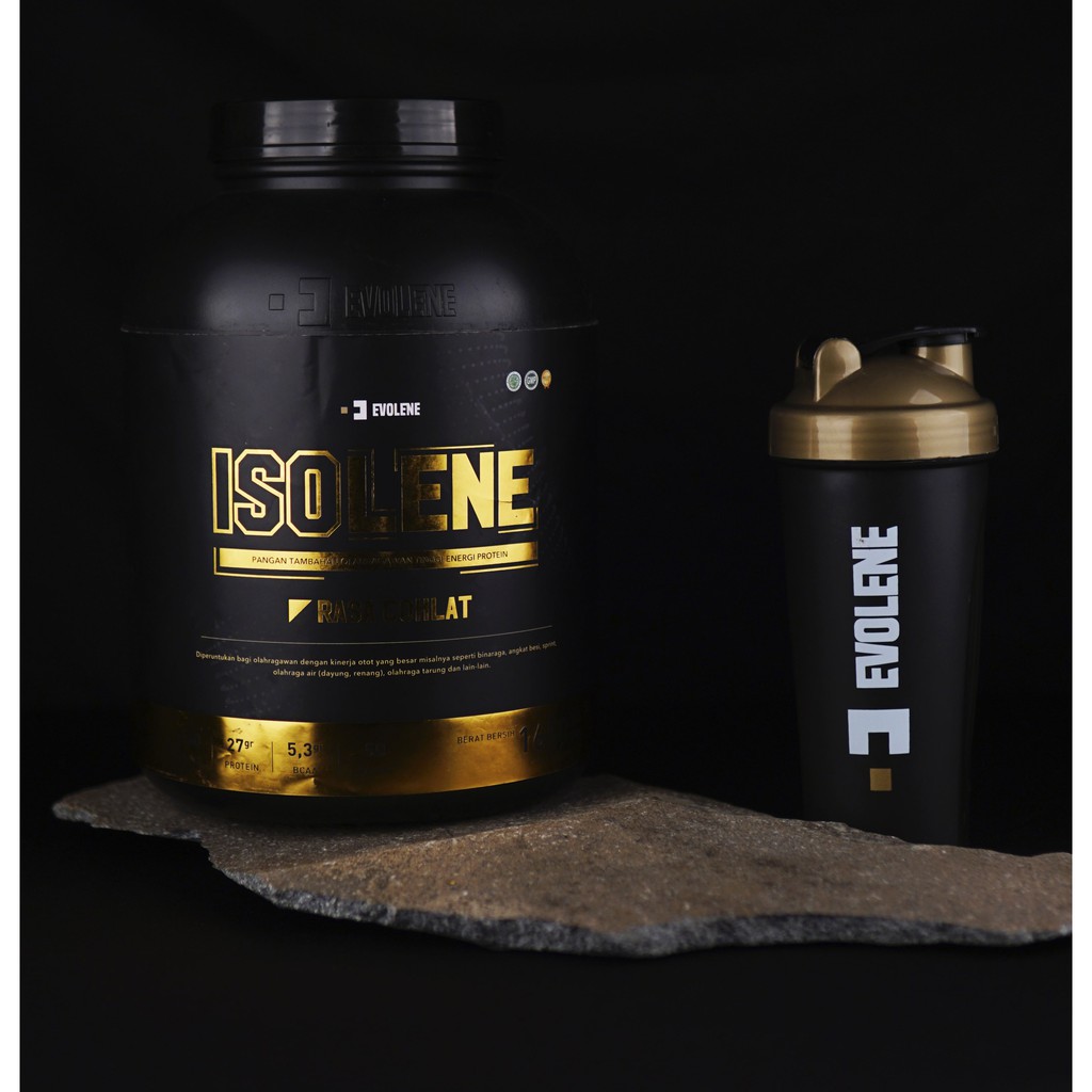 Isolene Rasa Coklat 50 Serving Free Shaker- Suplemen fitness pembentuk Otot - Defisit kalori - Susu Protein - Suplemen Fitness - Minuman Protein - Suplemen Workout - Whey protein isolate Evolene Evoline Evolen