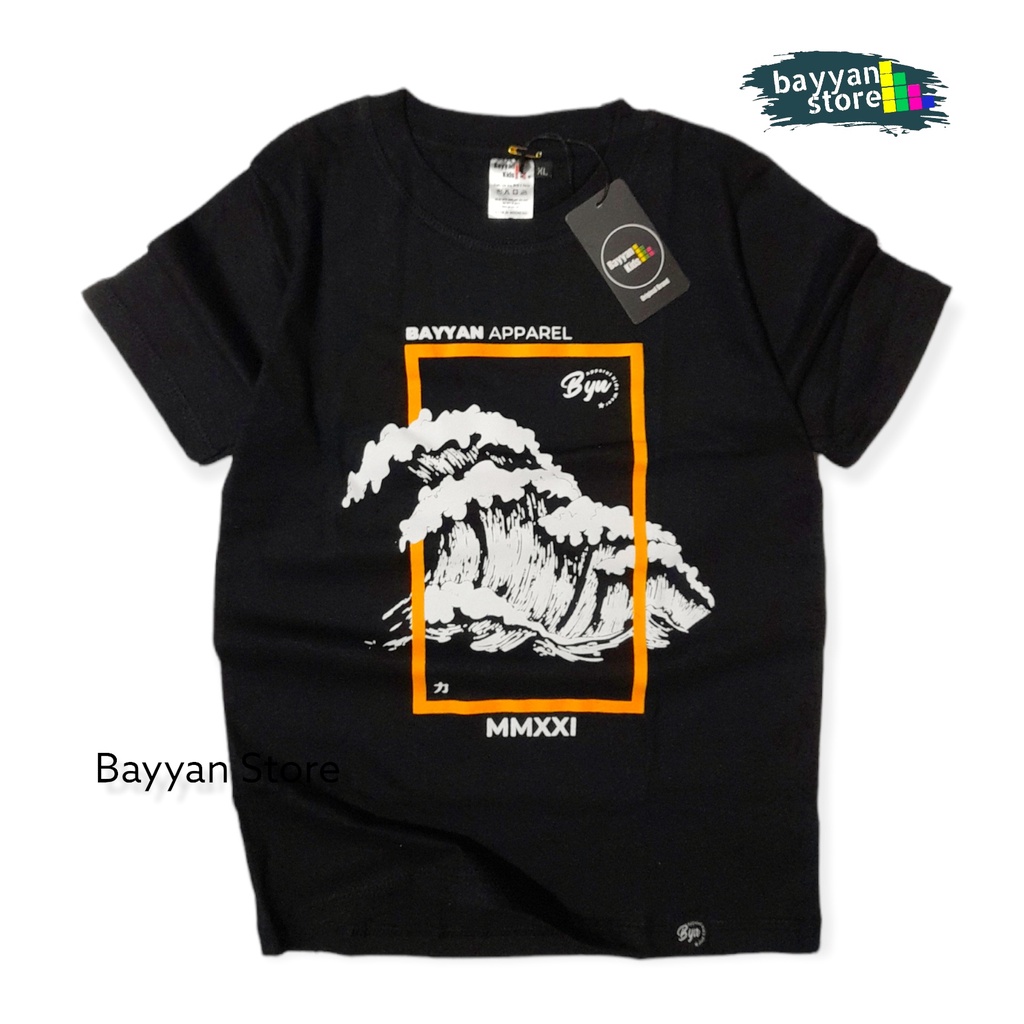 Bayyan Kaos Distro Anak Laki Laki Umur 1-12 Tahun Kaos Lengan Pendek Bahan Cotton