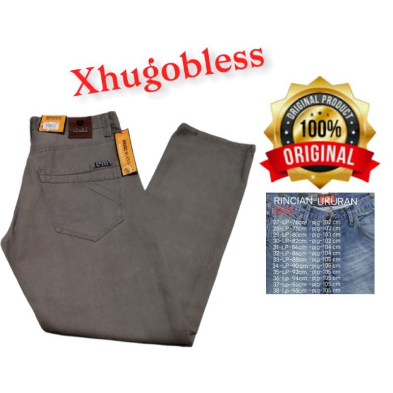 CELANA JEANS PRIA STANDAR ORIGINAL HUGO BLESS// CELANA JEANS ORIGINAL// CELANA JEANS PRIA