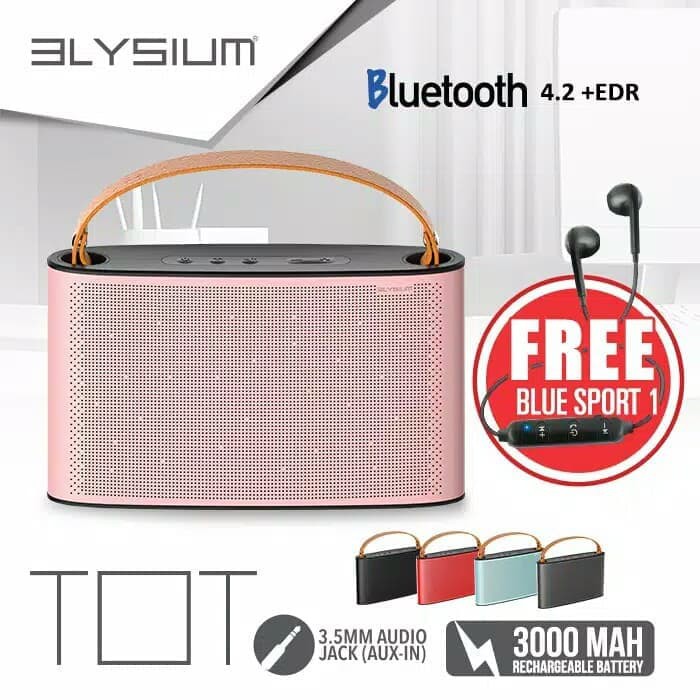 Speaker Elysium TOT By SonicGear Free Earphone BlueSport 1