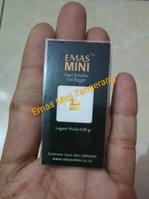 New Model Emas Mini 0 05gr Logam Mulia Emas Batangan 24k Kwitansi Asli Indonesia