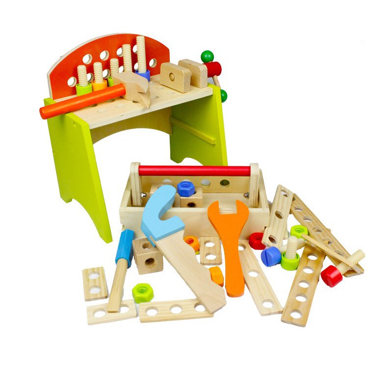 Mainan Edukasi Anak Dari Kayu / Play House Set Tool Box