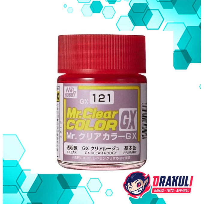 Mr. Hobby Mr. Clear Color Model Kit Paint – Clear Rouge GX121