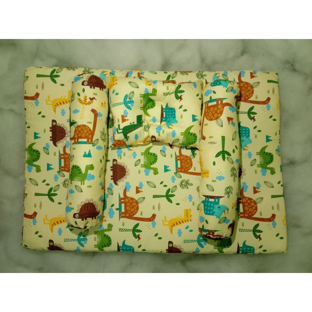 KASUR BAYI MURAH MOTIF DINO KREM