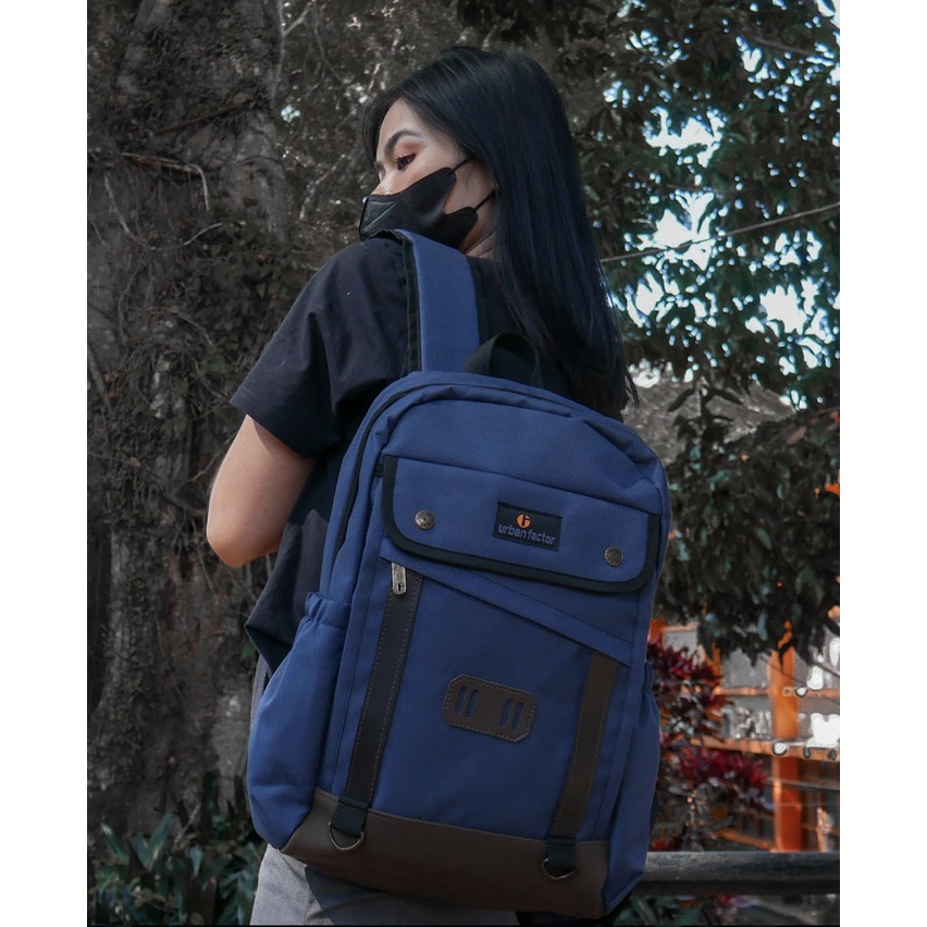 FRESCO NAVY | MNM X URBAN | Tas Ransel Punggung Pria Wanita Backpack ORIGINAL