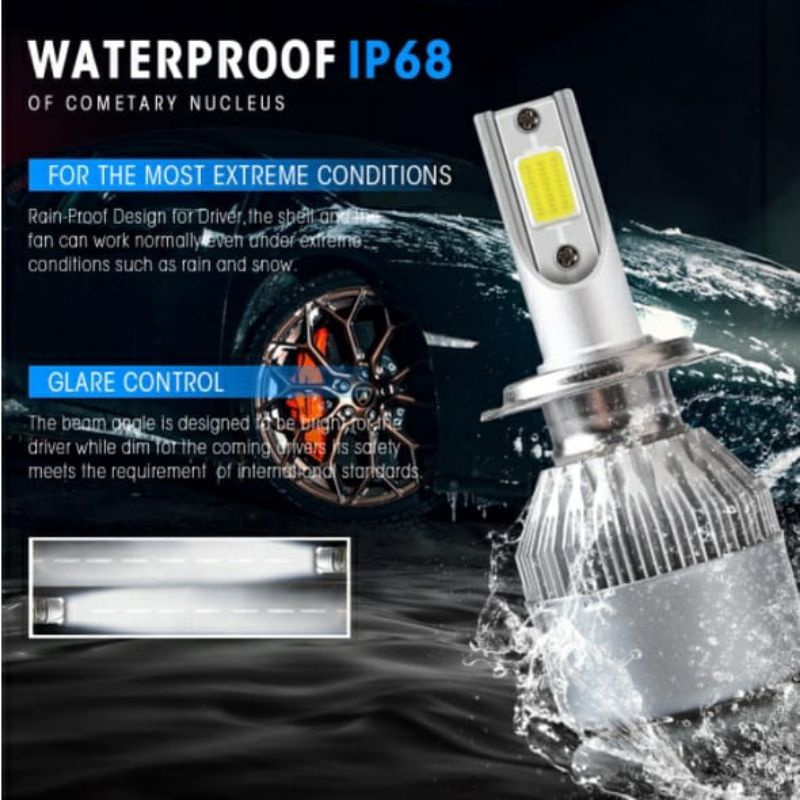 LAMPU LED MOBIL HEADLIGHT LAMPU UTAMA C6 / LAMPU LED HEADLAMP AVANZA XENIA L300 CARRY RUSH LIVINA GR