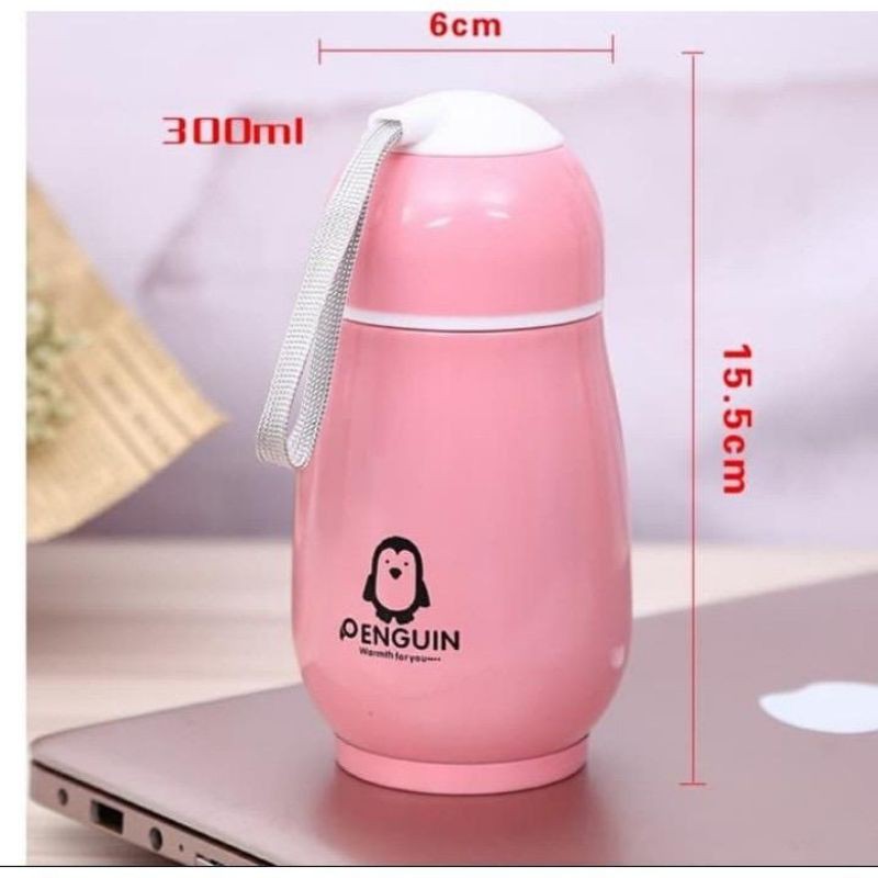 TERMOS MINI STAINLESS PENGUIN 300 ML Botol Minum Termos TERMOS MINI 300 ML TERMOS BAYI AIR PANAS Termos bayi botol Minum Bayi stainless steel thermos panas