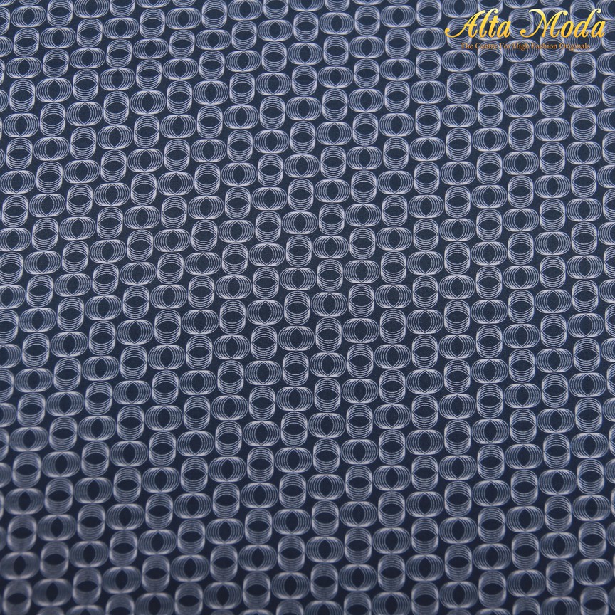 

Alta Moda Cotton Shirting Blue Denim Motif Spiral (1M)