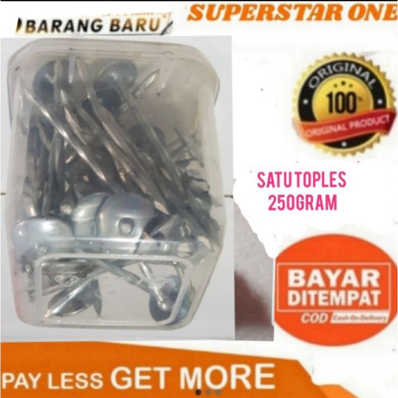 

Paku asbes 7cm 1 toples 250gram