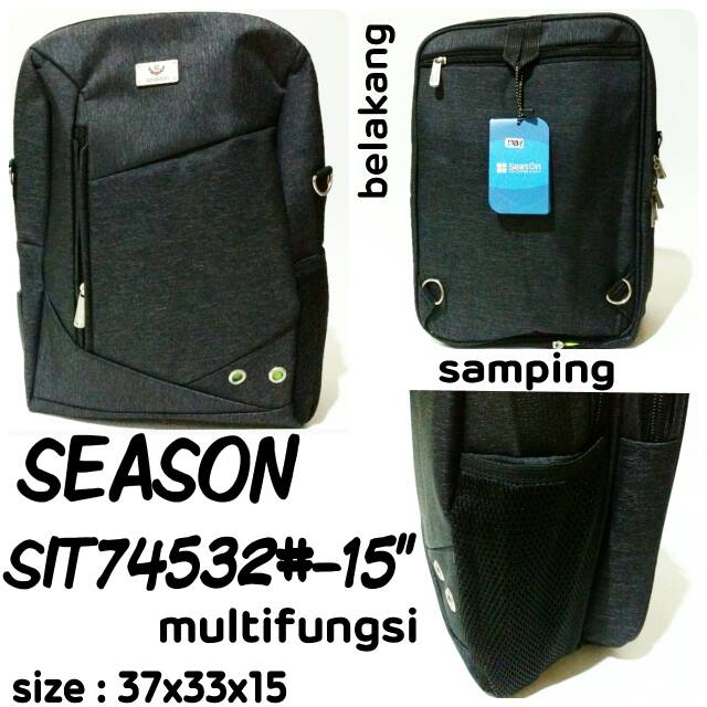 Tas ransel backpack Season SIT74532#-15&quot; tas ransel keren terbaru dan termurah tas multifungsi