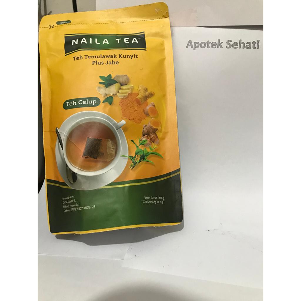 NAILA TEA TEH TEMULAWAK KUNYIT PLUS JAHE / Teh Penambah Imun / Penambah Stamina