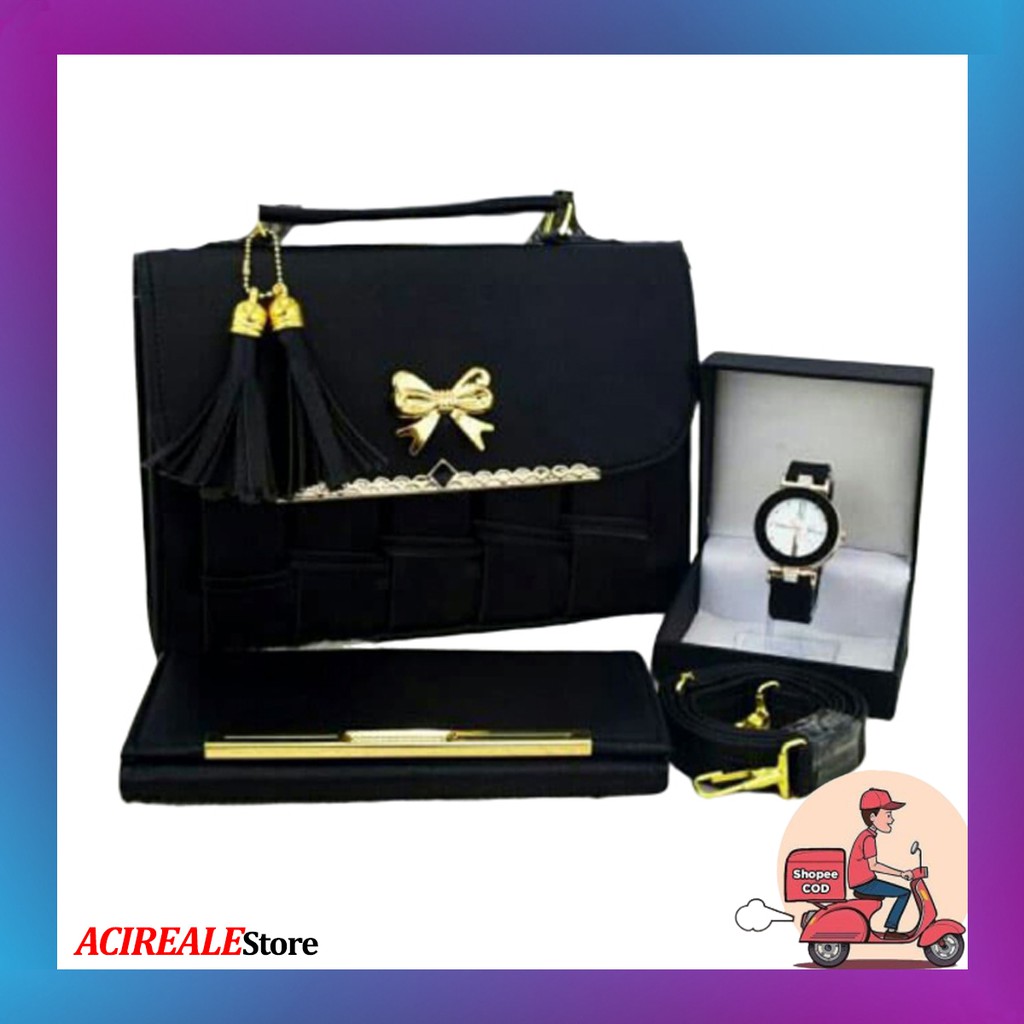 TAS WANITA BATAM TAS SLEMPANG MURAH 3 IN 1 TERBARU TAS PAKET TAS SELEMPANG TAS SELEMPANG WANITA U3T2