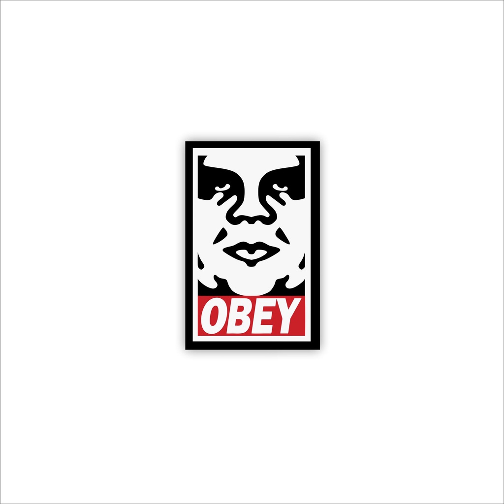 Jual Stiker Sticker Logo obey series Blue Black White Case PhoneLogo