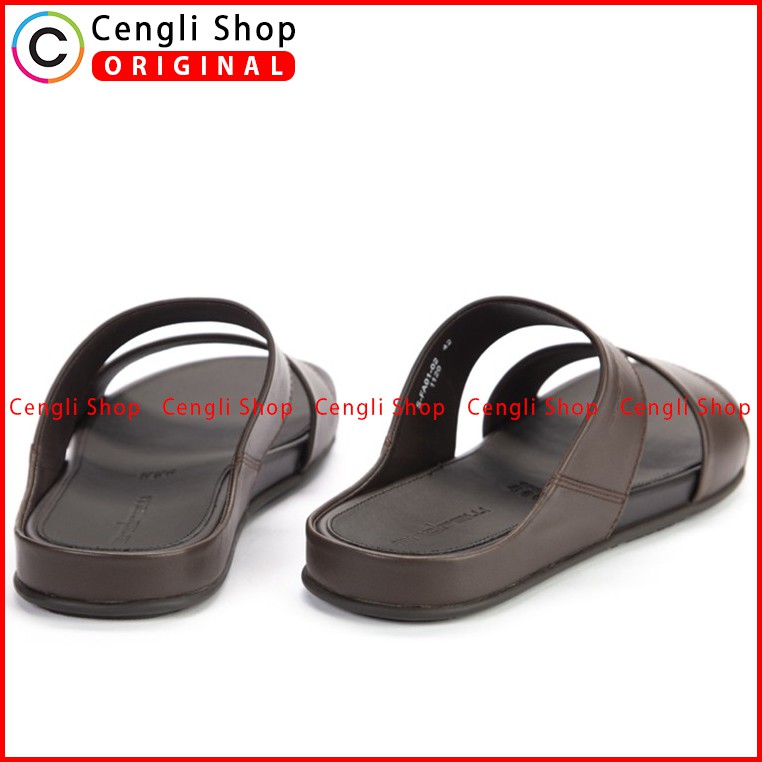 SANDAL ANDREW PRIA TERBARU ORIGINAL CASUAL KULIT BRANDED COKLAT ANM10