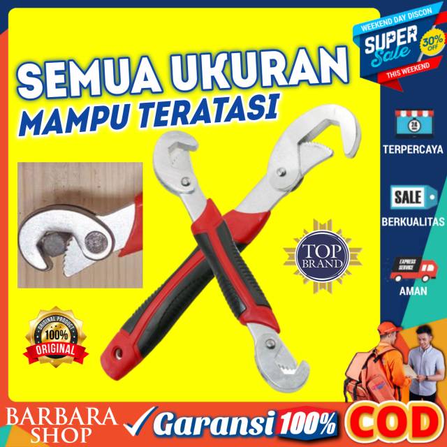 Kunci Inggris Serbaguna Kunci Pas Universal Snap N Grip