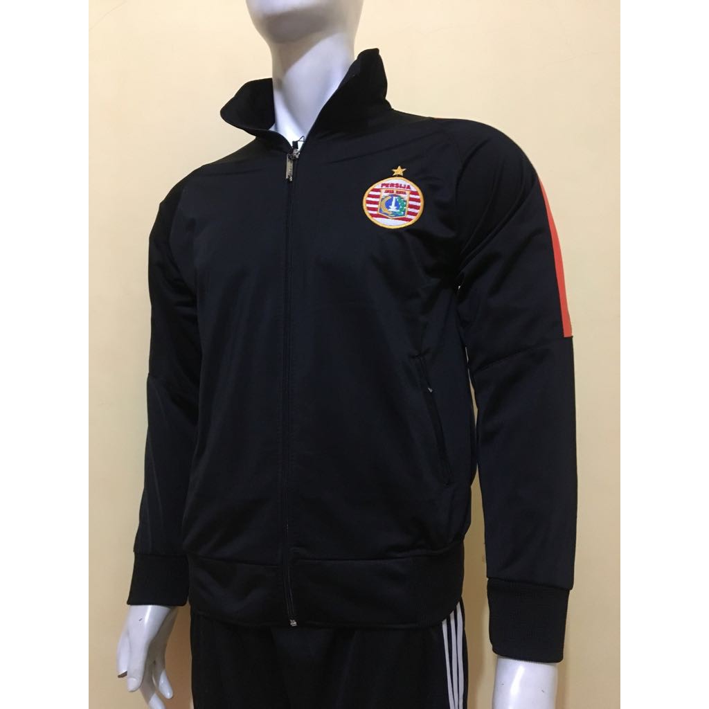 JAKET ANTHEM PERSIJA AWAY HITAM GOJEK LIGA 1 2018 GRADE ORI