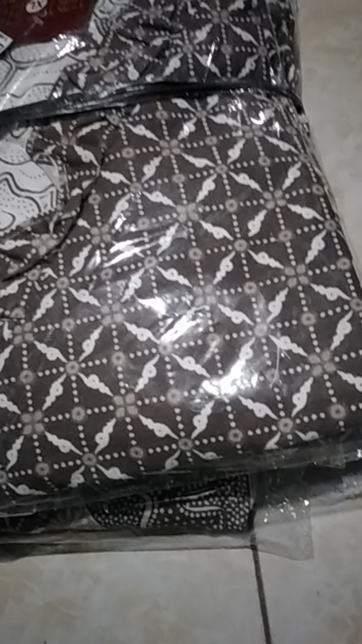 Tey-17 Batik Wanita Asj Sa Hrb026 Kenongo Kemeja Tosca Pendek