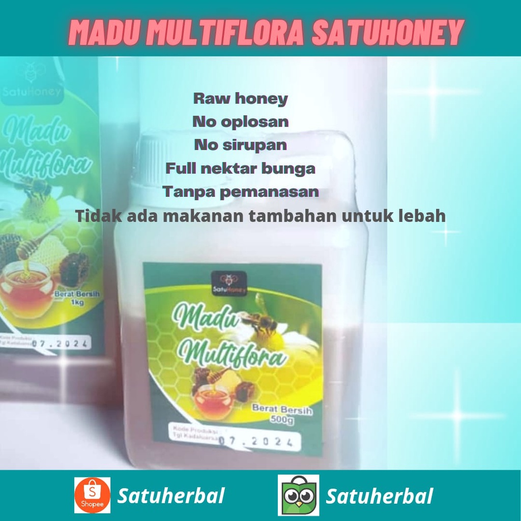 

Madu multiflora Satuhoney madu murni multi flora asli full nektar