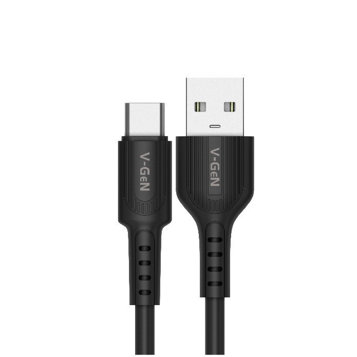 Kabel Data USB Type C V-GeN VCB-23 3A Fast Charging Bulat V-GEN