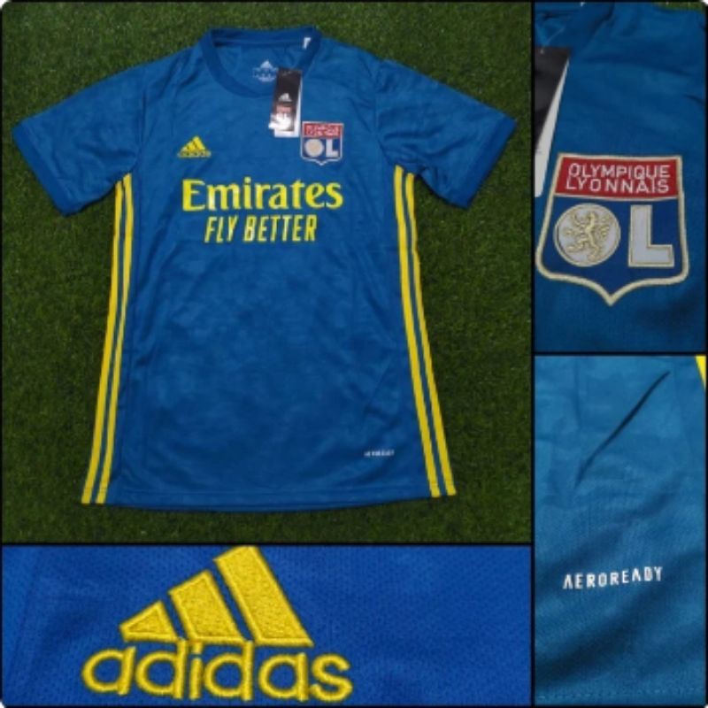 JERSEY LYON 3RD 2020-2021 BAJU BOLA GRADE ORI