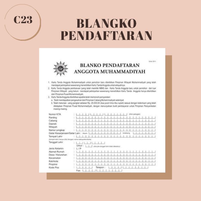 

Cetak Blangko Pendaftaran