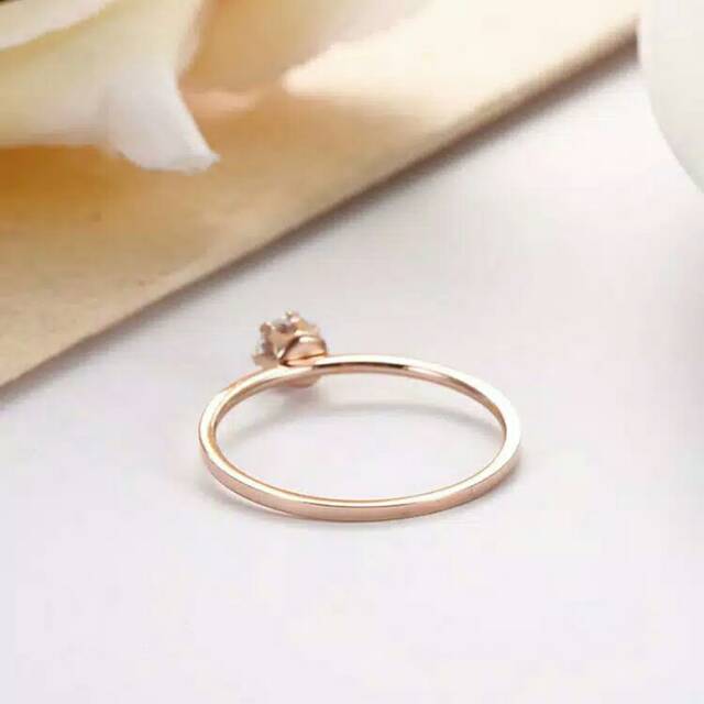 GG Cincin Minimalis modern Gaya Kekinian Titanium#CC-SD