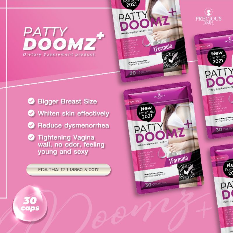 PATTY DOOMZ + BEAUTY SUPPLEMENT PEMBESAR PAYUDARA / SUPLEMEN / PEMUTIH BADAN / ANTI AGING