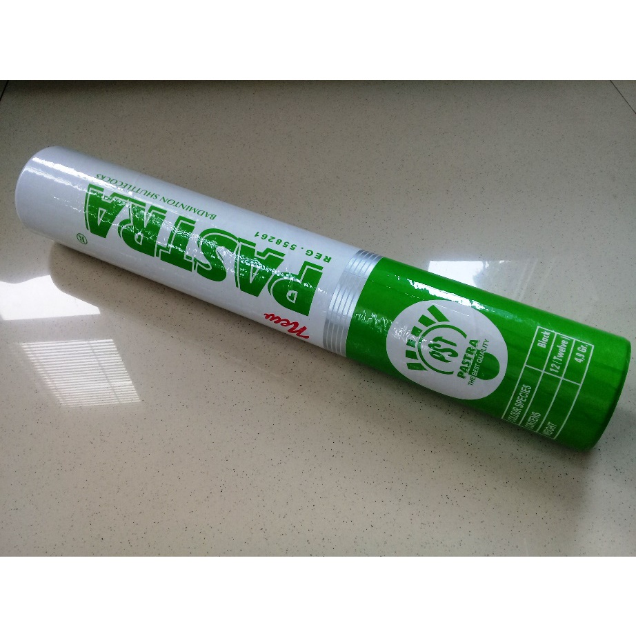 Kok  Bulutangkis  Pastra Hijau 12 Pcs Badminton Shuttlecocks - Pastra
