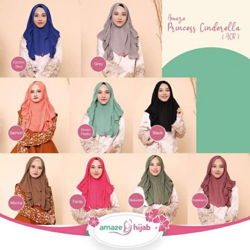 ACR ( Amaze Princess cinderela ) hijab instant tiara hijabers