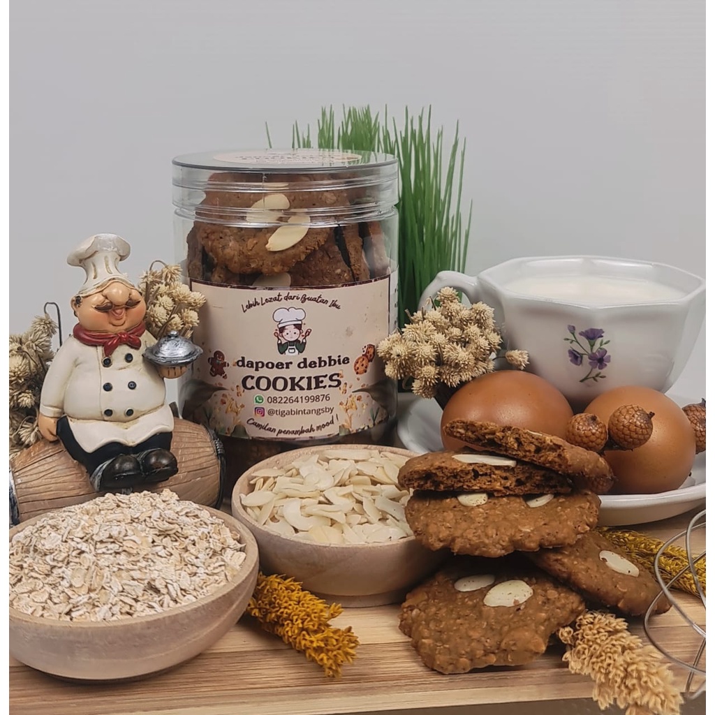 

Dapoer Debbie Almond Oatmeal Cookies (300gram)