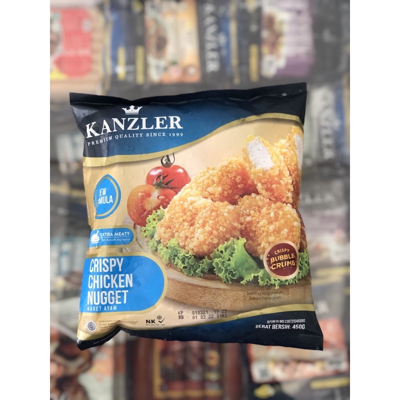 

Kanzler Crispy Chicken Nugget 250gr / Nugget Crispy Kanzler 450gr