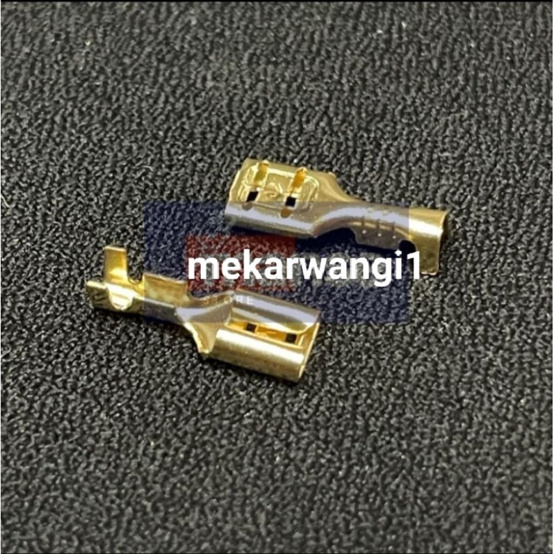 Skun Gepeng Female 4.8mm / Terminal Kabel Cewek 4,8 mm (isi 100 Pcs)