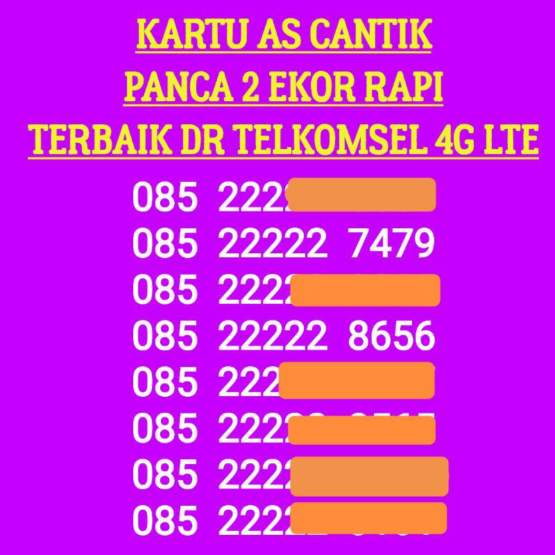 085 22222 Rapi Kartu As Cantik Bisa Di Paketkan Sakti Combo