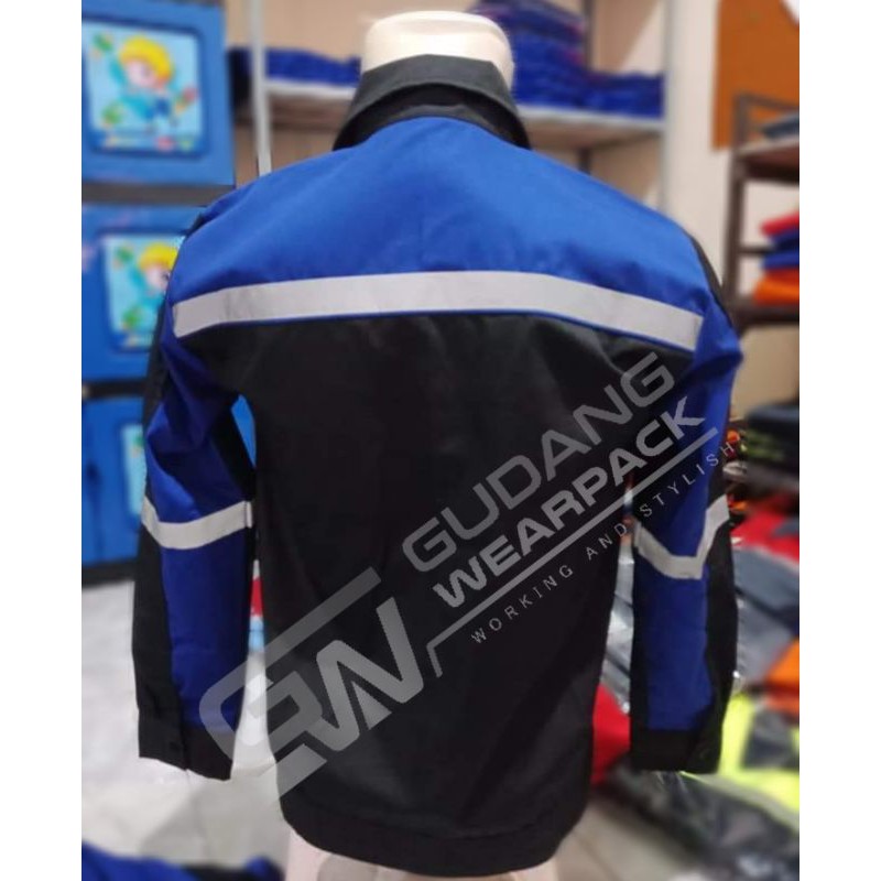 WEARPACK ATASAN Gudang Wearpack - Baju Kerja Seragam Proyek Warna HITAM - BENHUR
