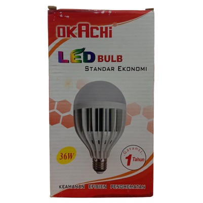 Lampu LED Big Bulb White 36 Watt Okachi