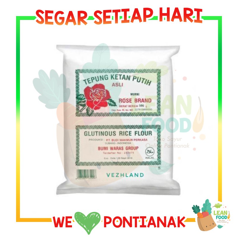 

Tepung Ketan Rose Brand 500 gr