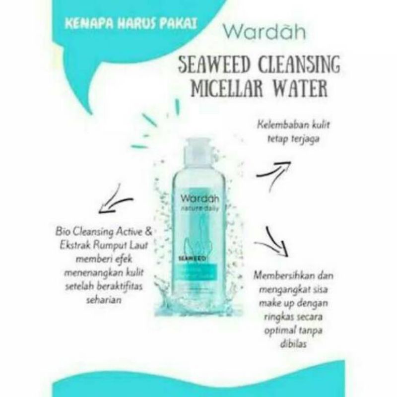 wardah micellar water seaweed