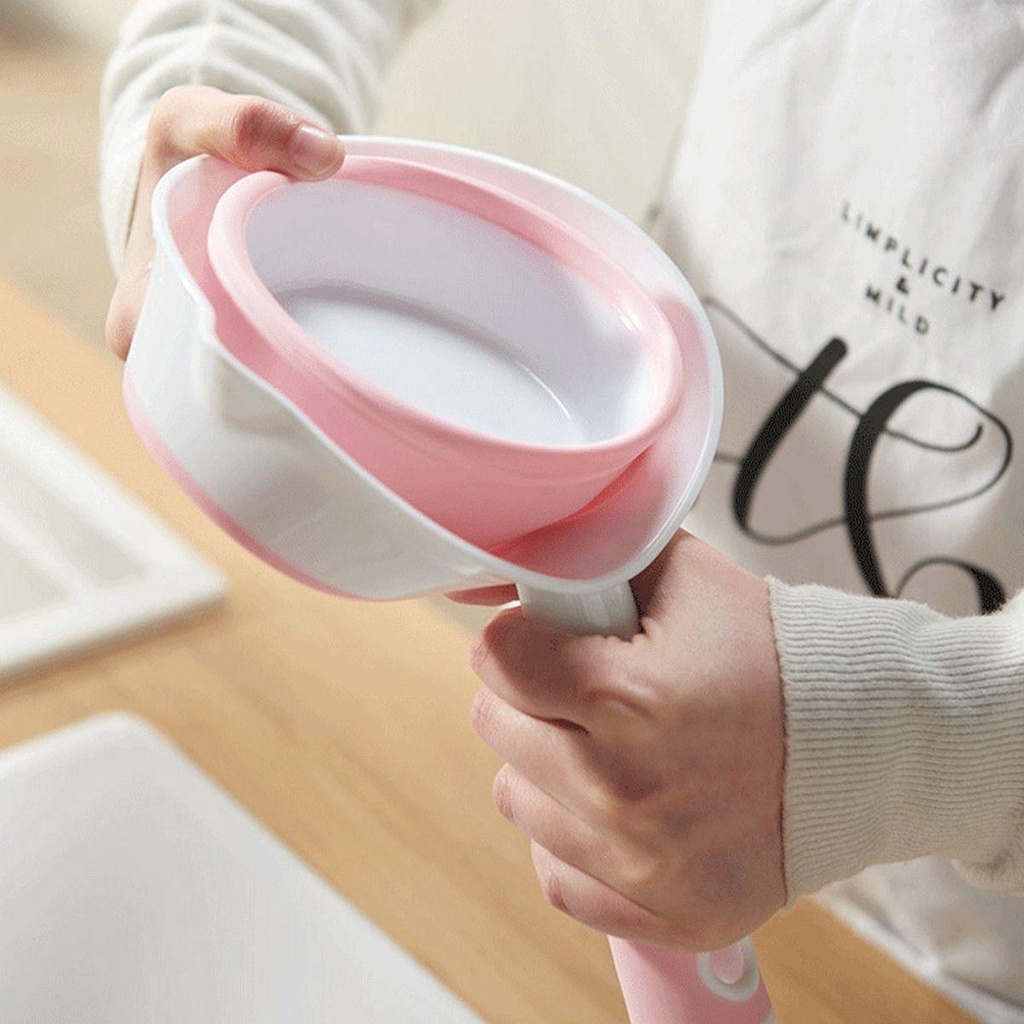 Quinton Water Ladle Silicone Tahan Lama Collapsible Sendok Mandi Lipat