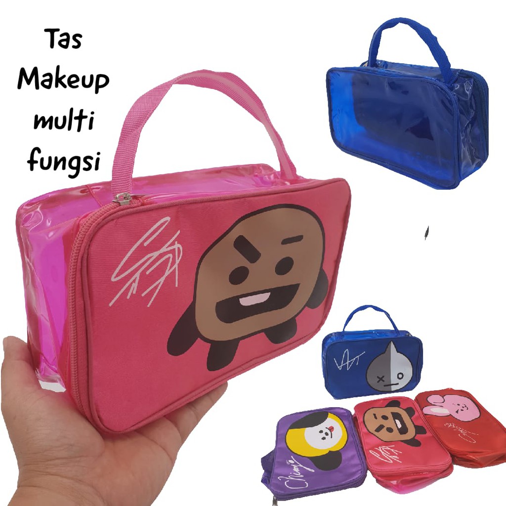 Tas Pouch Kosmetik Travel Organizer/ Penyimpanan Make UP Serbaguna/ Tas Make up/ Travel Koper Mika