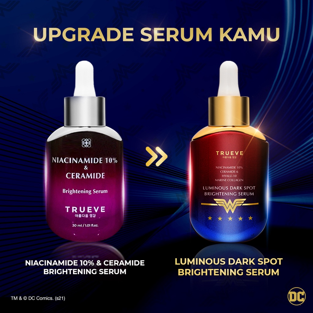 TRUEVE Wonder Women Luminous Dark Spot Brightening Serum x Warner Bros 30 ML-2