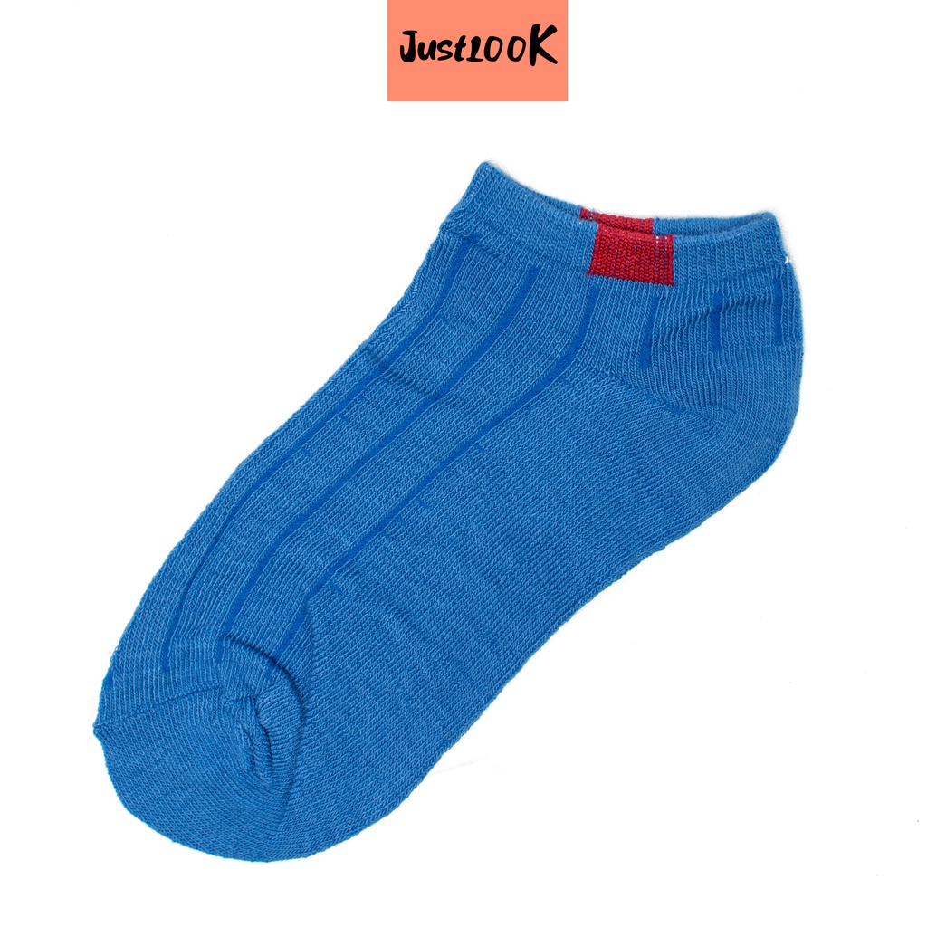 JustLook Kaos Kaki Polos 6 Garis Unisex Fashion Wanita Pria Kaos Kaki Import Murah-5