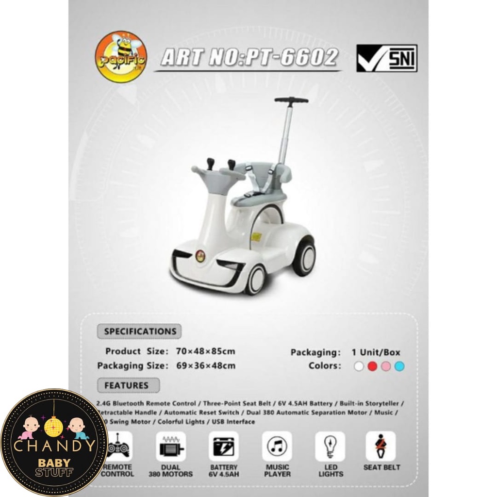 MOBIL AKI MOBIL ANAK PASIFIC PT 6602 MOBIL REMOTE ANAK