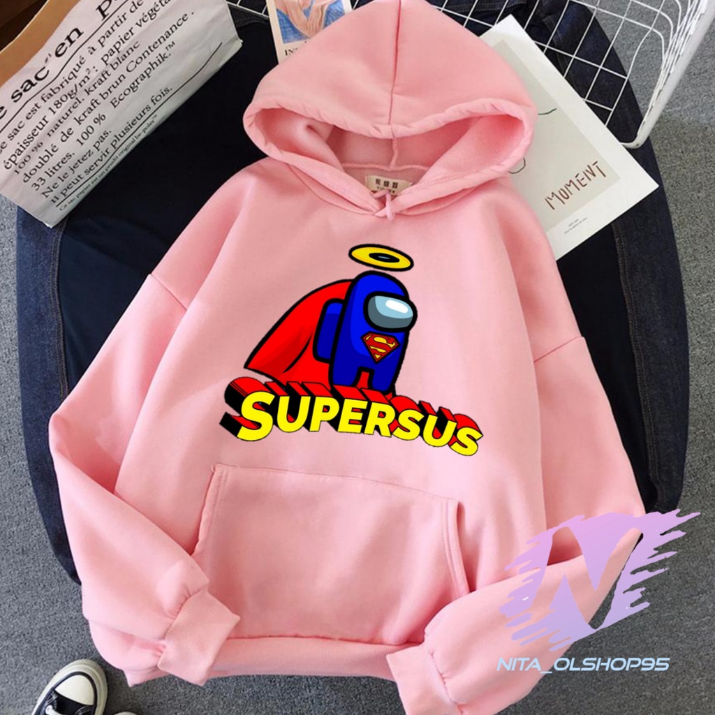 HOODIE ANAK SUPERSUS SWEATER AMONG US SUPERMAN