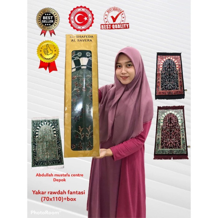 Terlaris Sajadah Yakar Rawdah wangi  sajadah Ruwdah yakar wangi turky Berkualitas
