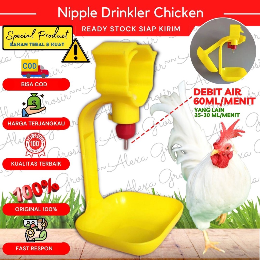 Nipel Ayam Nipple Nippel Nepel Drinker Ayam Tempat Minum Ayam Broiler Puyuh - Alexagrosir