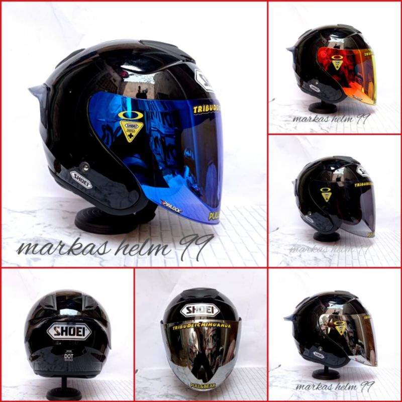 HELM DYR KYOTO PAKET GANTENG WARNA HITAM GLOSSY VENOM IRIDIUM toko helm majalengka