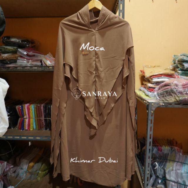 CLEARANCE SALE !!! Khimar Dubai ORIGINAL BAYZA HIJAB-moca