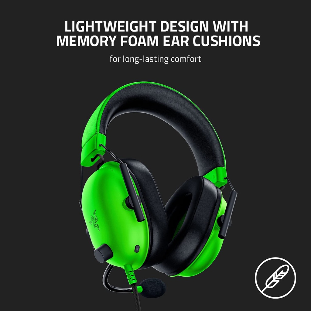 Razer Blackshark V2 X Green Esports Gaming Headset